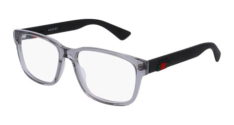 gg-1100 007 gucci glasses|Gucci™ GG0011O 007 55 Gray/Black Eyeglasses .